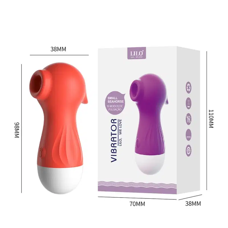 Sugador de Clitóris Sexy Import Lilo Vermelho, 1 produto.