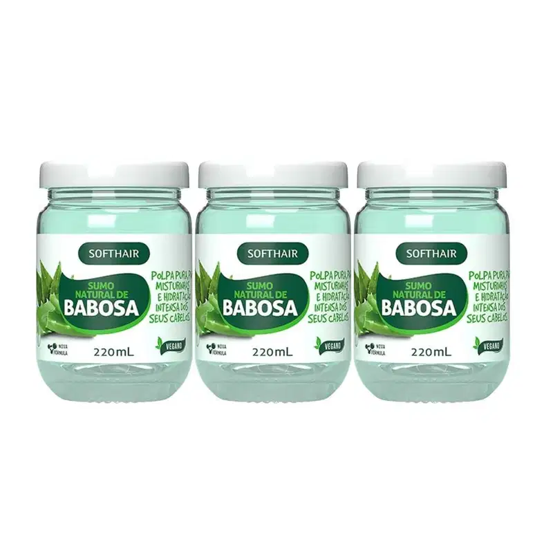 3 Tratamento De Aloe Vera Babosa Onde Comprar Sumo P/ Cabelo