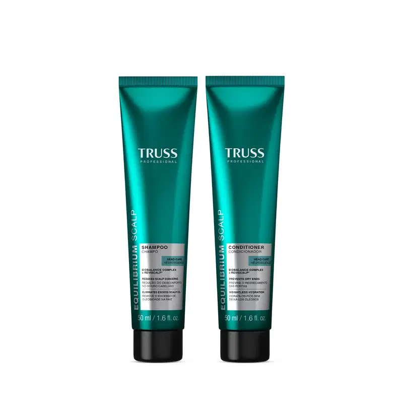 Combo Truss Equilibrium Scalp: Shampoo 50ml + Condicionador 50ml
