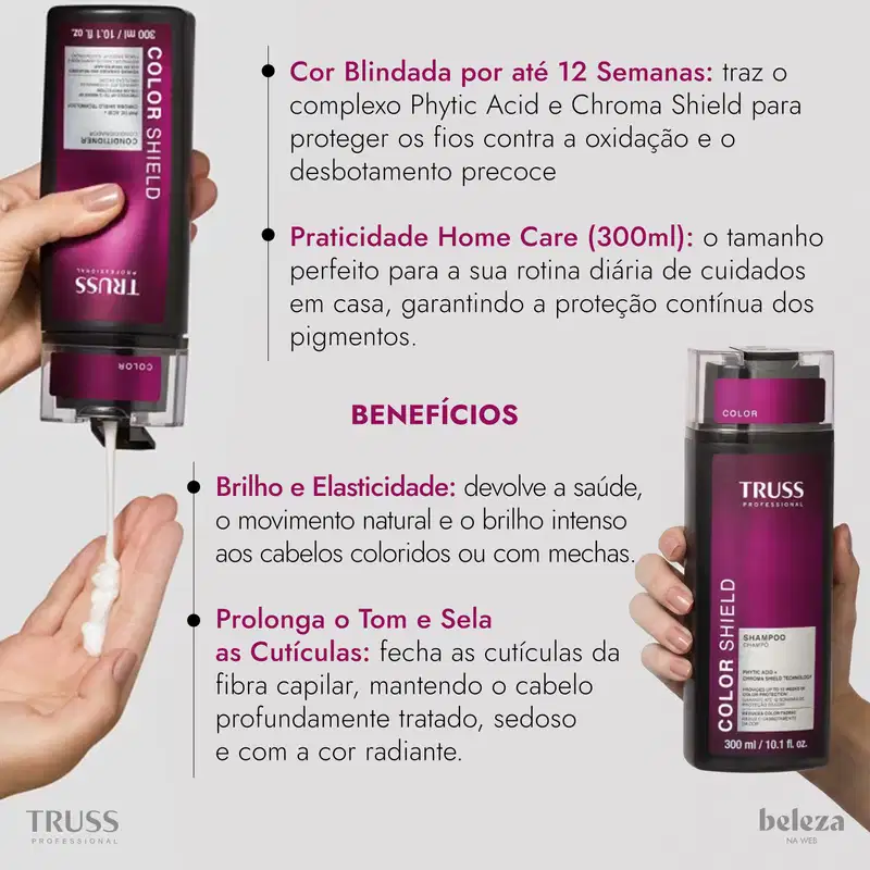 Kit TRUSS Color Shield - Shampoo 300ml + Condicionador 300ml