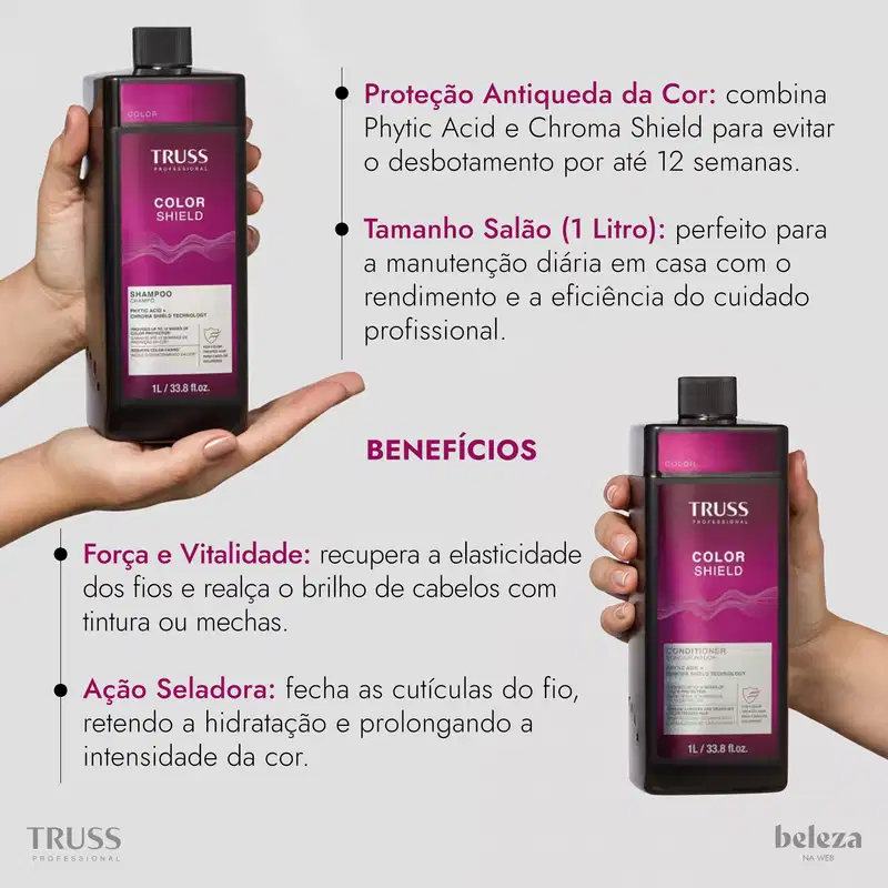 Kit TRUSS Color Shield - Shampoo 1L + Condicionador 1L