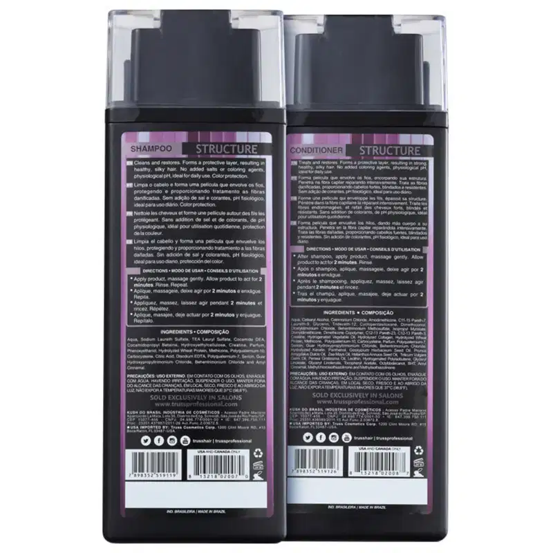 Combo Structure: Shampoo 300ml + Condicionador 300ml