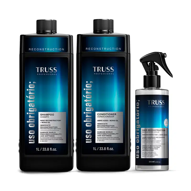 Combo Uso Obrigatório;: Shampoo 1l + Condicionador 1l + Spray 260ml