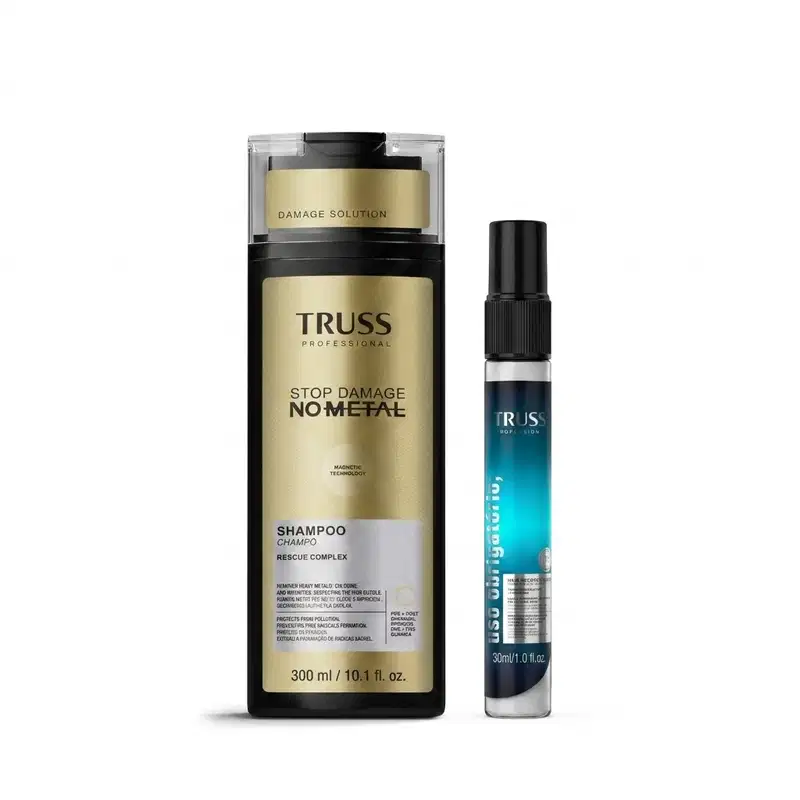 Combo Shampoo No Metal 300ml + Spray Uso Obrigatório Travel Size 30ml