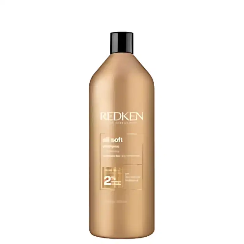 Kit Redken All Soft Shampoo 1L + Condicionador 300ml + Máscara 500ml (3 produtos)