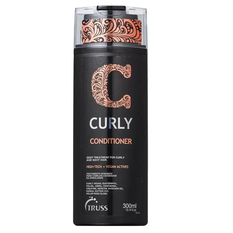 Kit Truss Curly - Shampoo e Condicionador 300ml + Uso Obrigatório & Frizz Zero 260ml + Hair Protector 250ml