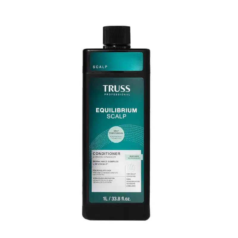 Kit Truss Equilibrium Scalp - Shampoo 1L + Condicionador 1L + Máscara 150g + Frizz Zero Máscara Líquida 260ml