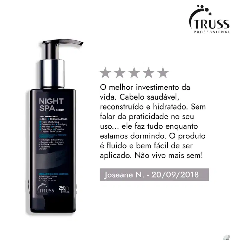 Kit Truss Equilibrium Scalp - Shampoo 300ml + Condicionador 300ml + Máscara 150g + Night SPA 250ml
