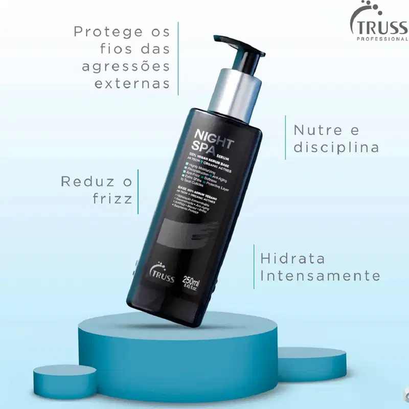 Kit Truss Equilibrium Scalp - Shampoo 300ml + Condicionador 300ml + Máscara 150g + Night SPA 250ml