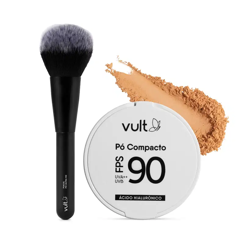 Combo Pó Compacto FPS 90 6g + Pincel para Pó Ultra HD