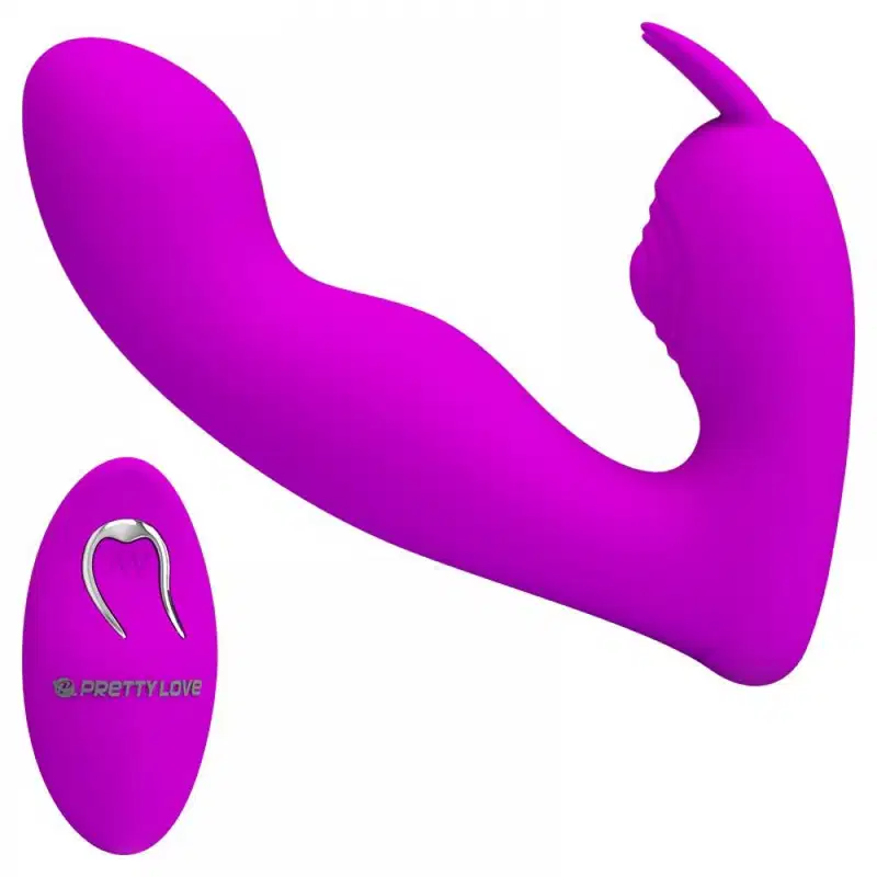 Josephine Vibrador p/ Ponto G e Estimulador de Clitóris com Controle Remoto - Pretty Love
