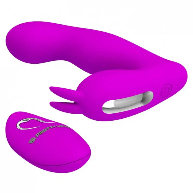 Josephine Vibrador p/ Ponto G e Estimulador de Clitóris com Controle Remoto - Pretty Love