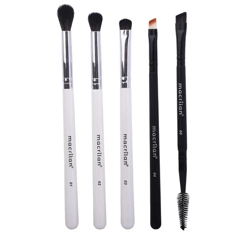 Kit com 5 Pinceis Profissional para olhos WB802 Macrilan