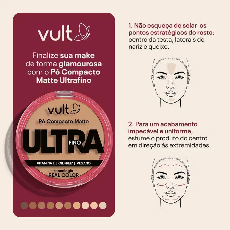 Pó Compacto Matte Ultrafino Cor V440