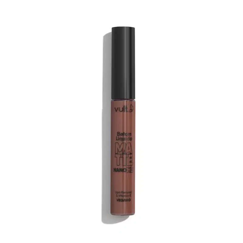Batom Líquido Matte Castanho Escuro Nano HD 5ml