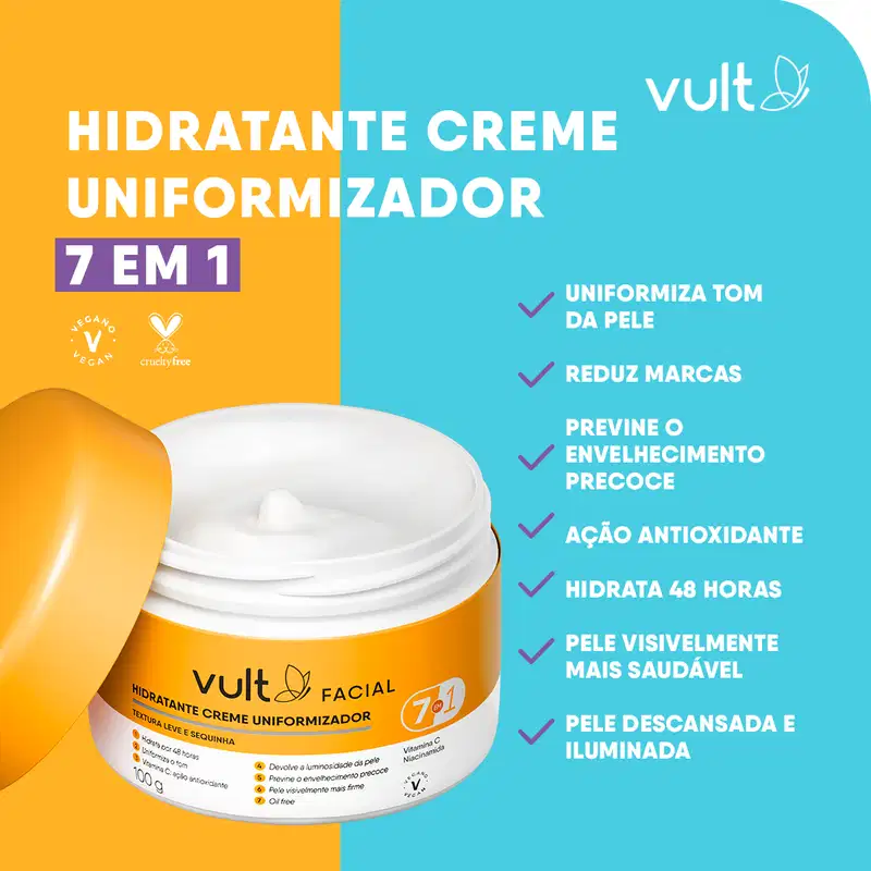 Hidratante Creme Uniformizador Facial 100g