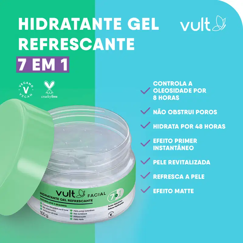 Gel Hidratante Facial Refrescante 7 em 1 100g