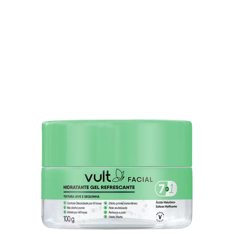 Vult Facial 7 em 1 - Gel Hidratante Refrescante Facial 100g