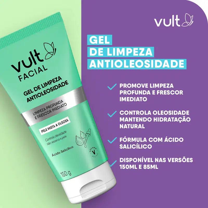 Gel de Limpeza Facial Antioleosidade 150g