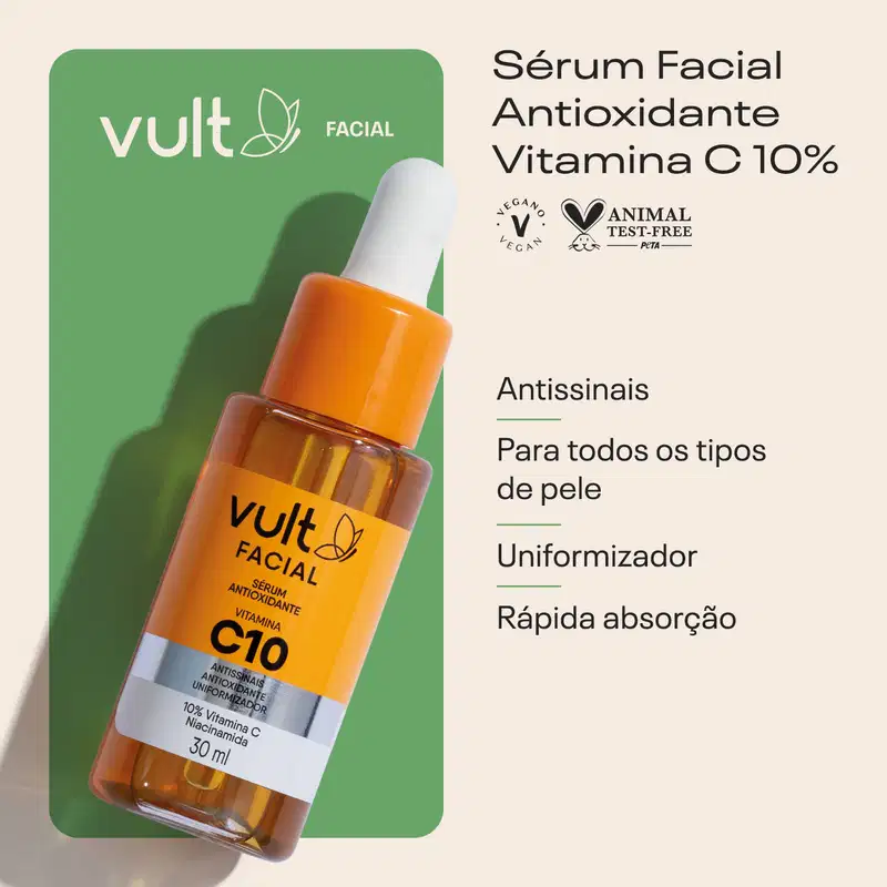 Sérum Facial Antioxidante Vitamina C 10%  30ml