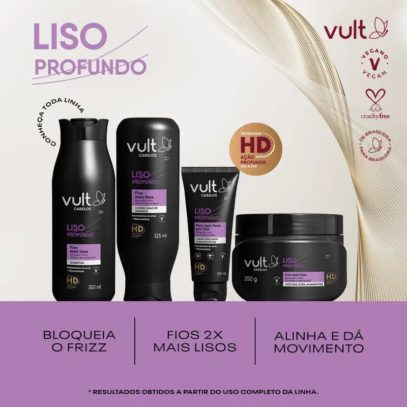 Condicionador Intensivo Vult Cabelos Liso Profundo 325ml