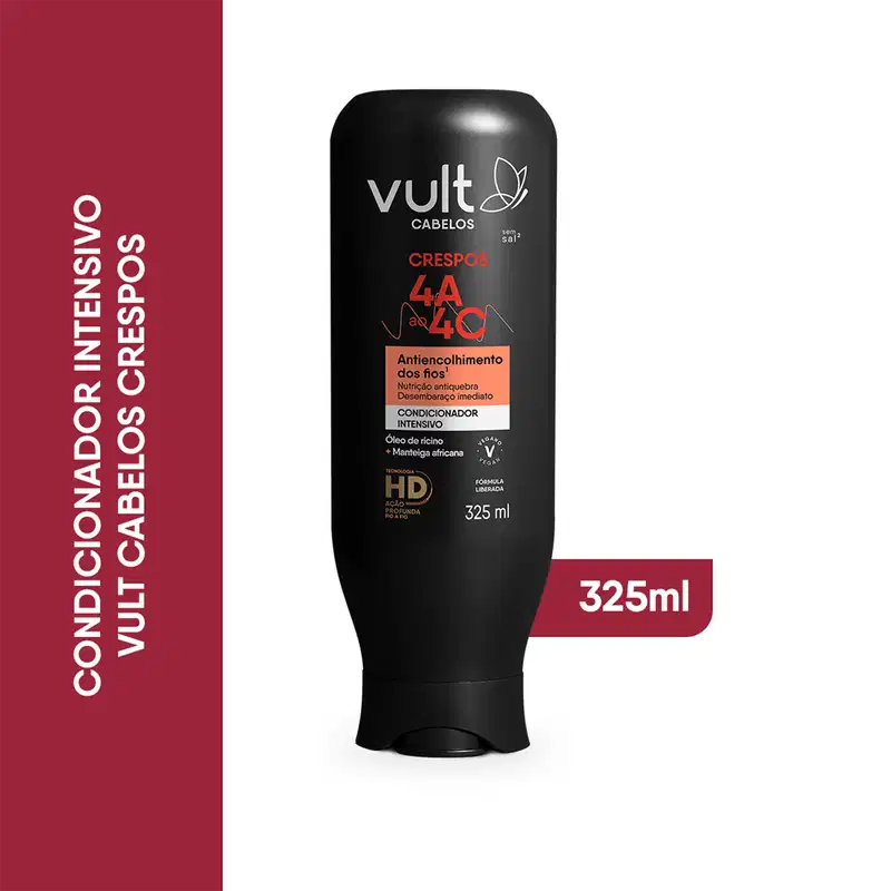 Vult Cabelos Crespos 4A ao 4C - Condicionador Intensivo 325ml