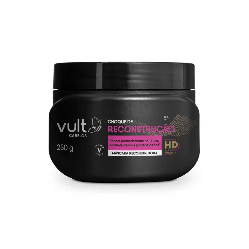 Máscara Reconstrutora Vult Cabelos Choque de Reconstrução 250g