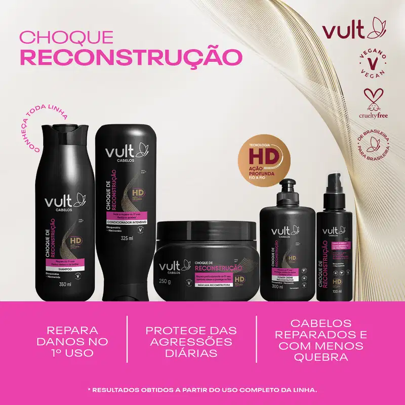 Leave-In Spray Vult Cabelos Choque de Reconstrução 100ml