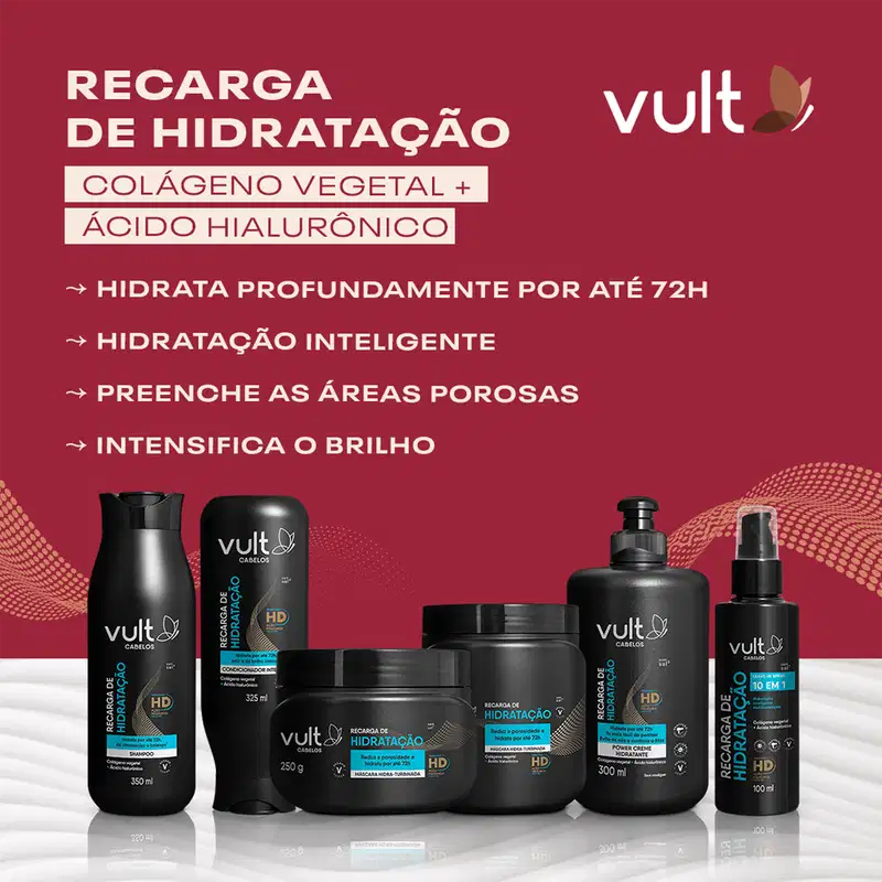 Vult Cabelos Recarga de Hidratação 10 em 1 - Leave-in Spray 100ml