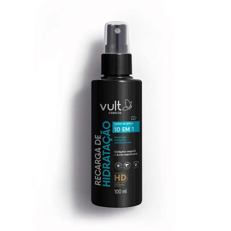 Leave-In Spray 10 em 1 Vult Cabelos Recarga de Hidratação 100ml