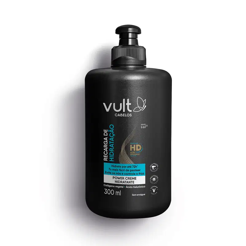 Power Creme Hidratante  Vult Cabelos Recarga de Hidratação 300ml