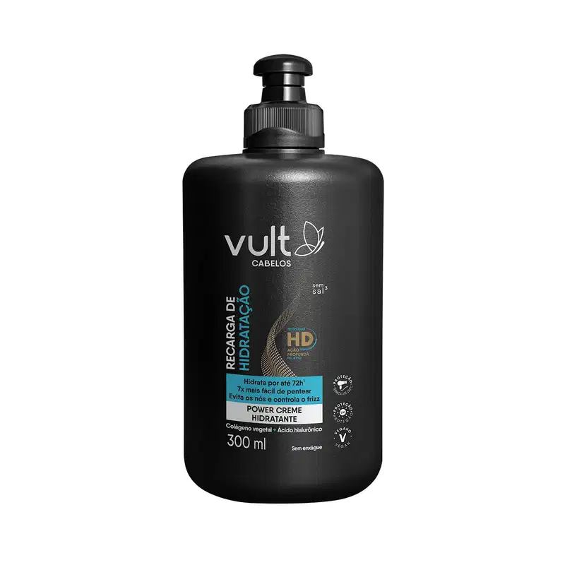 Power Creme Hidratante  Vult Cabelos Recarga de Hidratação 300ml