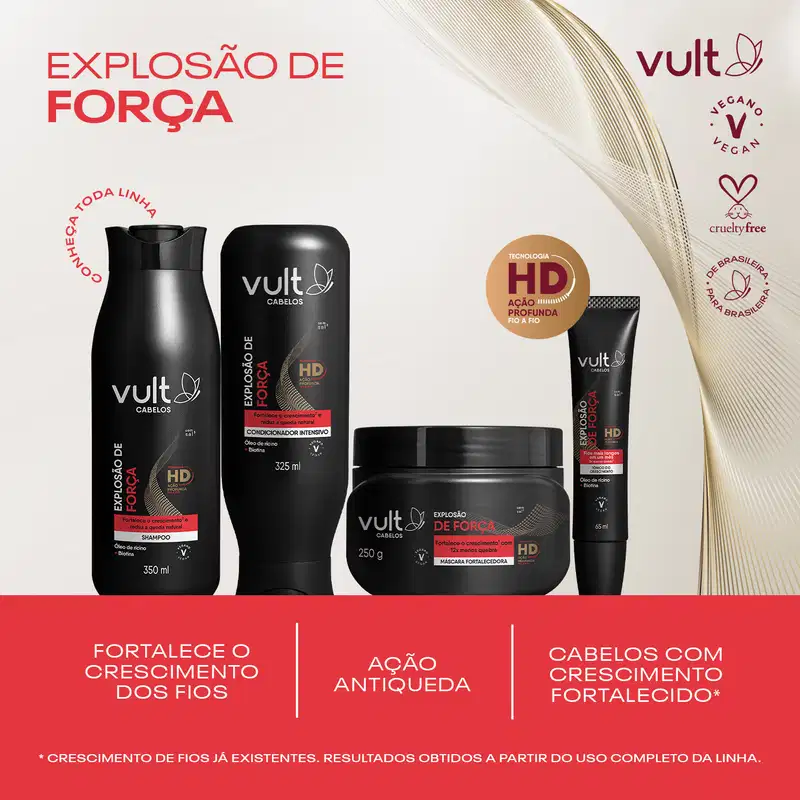 Tônico do Crescimento Vult Cabelos Explosão de Força 65ml