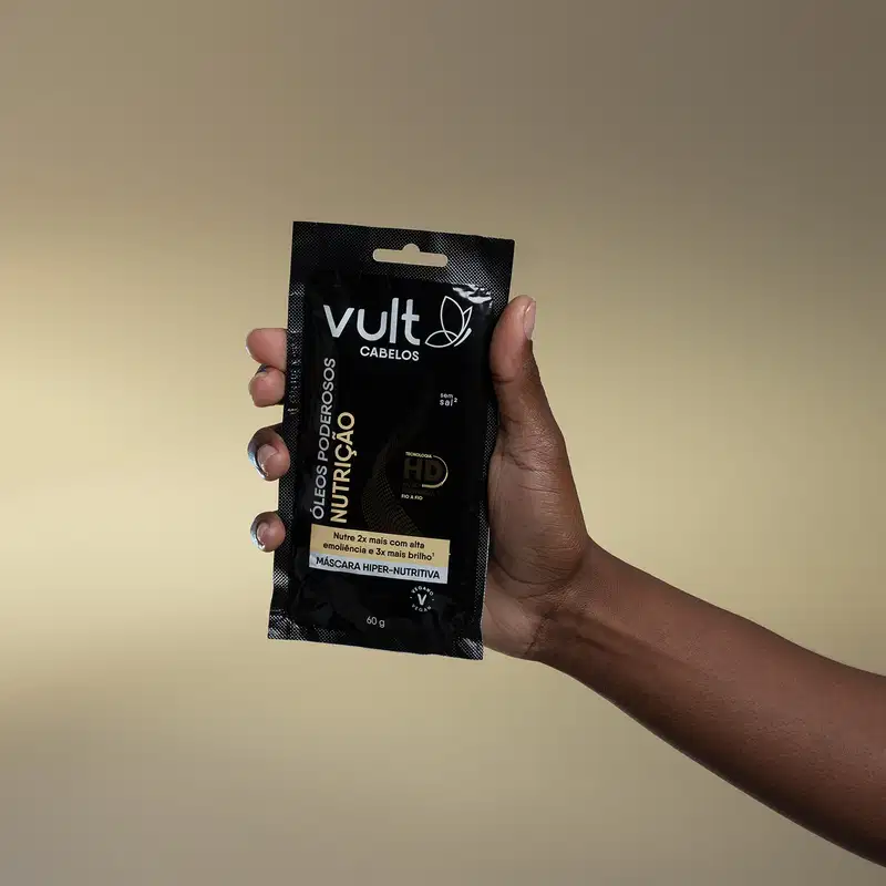 Sachê Máscara Hiper-Nutritiva Vult Cabelos Óleos Poderosos Nutrição 60g