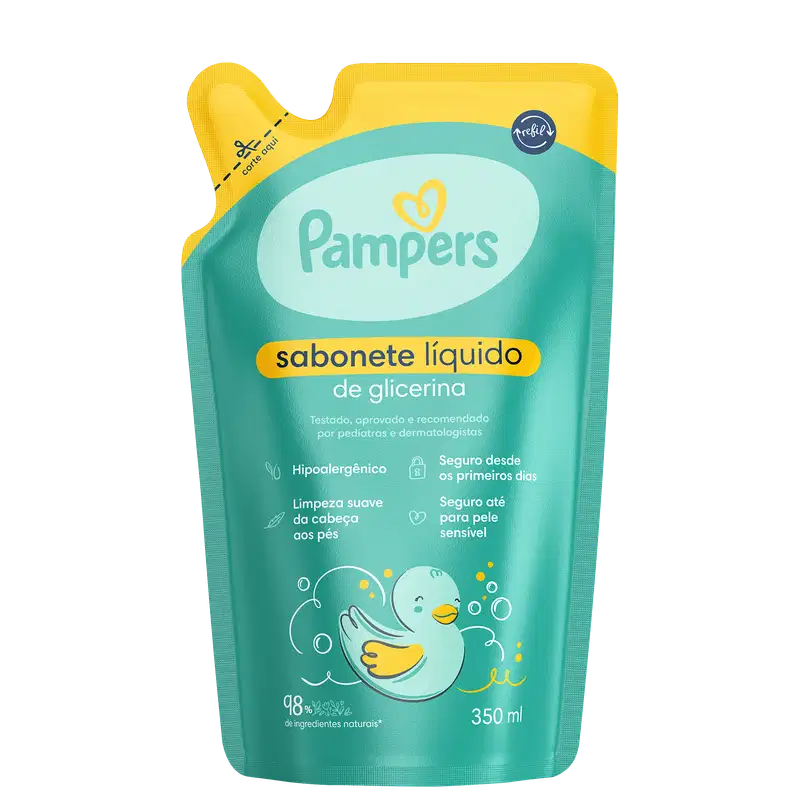 Pampers Glicerina Refil - Sabonete Líquido 350ml
