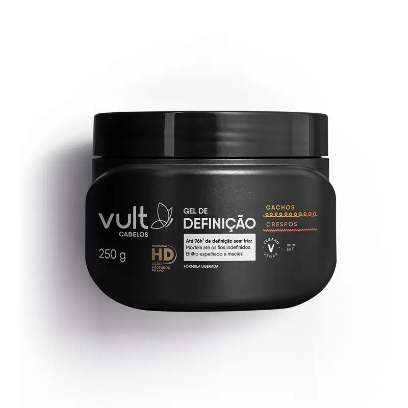 Gel de Definição Vult Cabelos Cachos e Crespos 250g