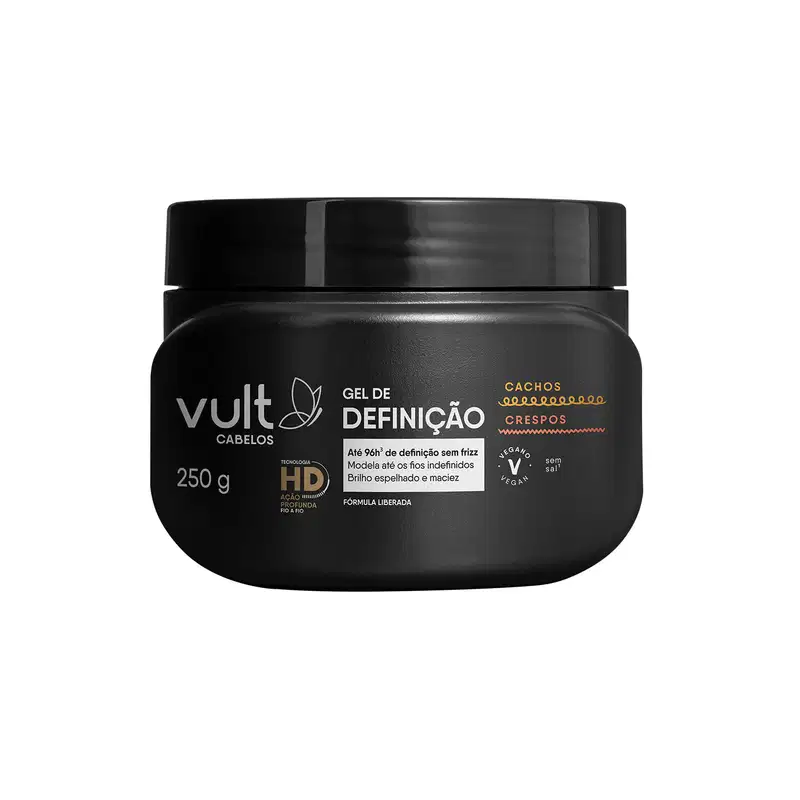 Gel de Definição Vult Cabelos Cachos e Crespos 250g