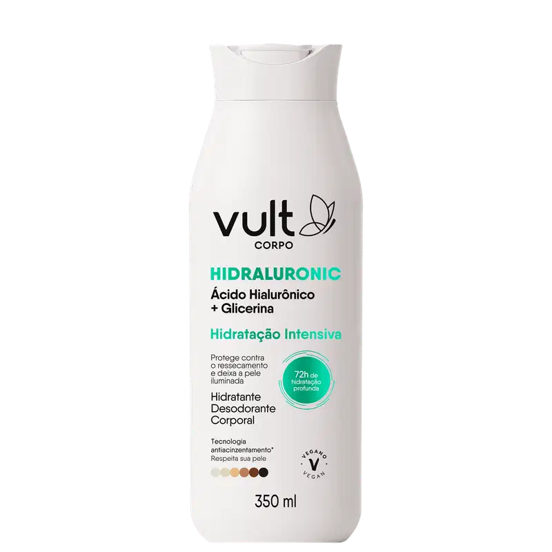 Hidratante Desodorante Corporal Vult Corpo Hidraluronic Hidratação Intensiva 350ml