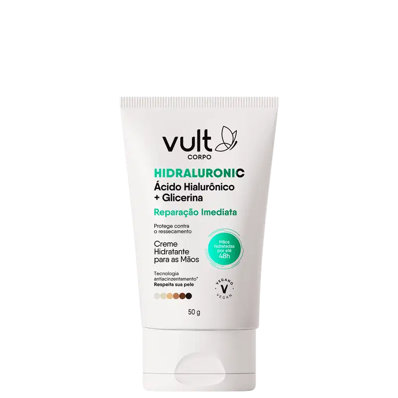 Creme Hidratante para as Mãos Vult Corpo Hidraluronic Reparação Imediata 50g