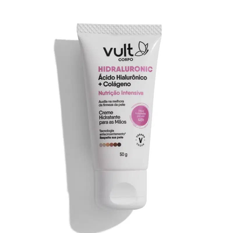Creme Hidratante para Mãos Vult Corpo Hidraluronic Nutrição Intensiva 50g