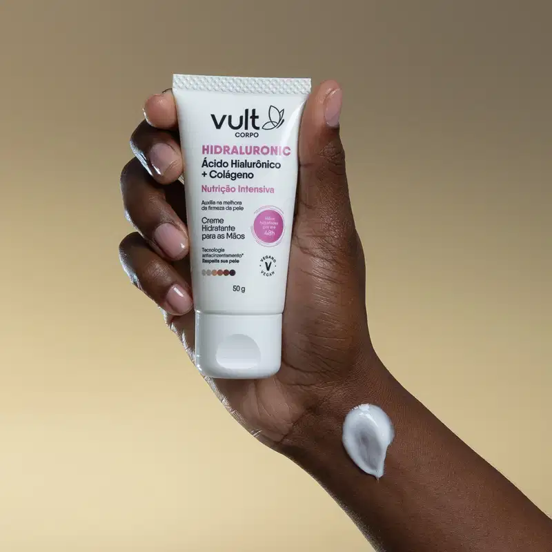 Creme Hidratante para Mãos Vult Corpo Hidraluronic Nutrição Intensiva 50g