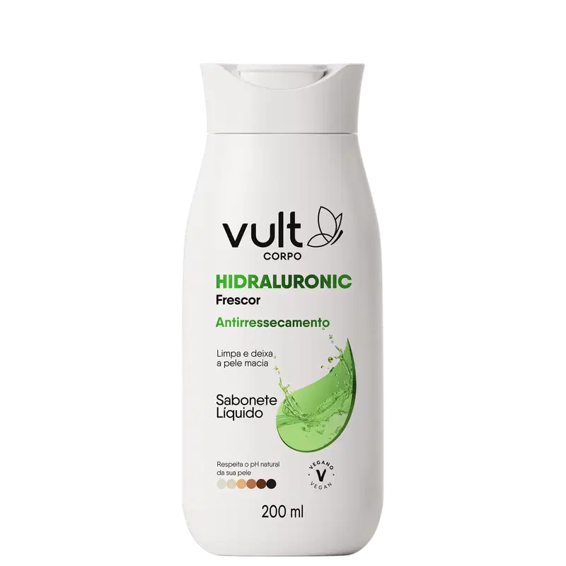 Vult Corpo Hidraluronic Frescor Antirressecamento - Sabonete Líquido 200ml