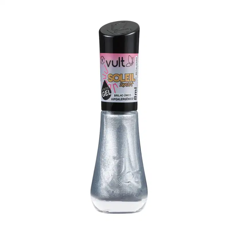 Esmalte Prata Brilho Único 5 Free Vult Soleil Sunset  8ml