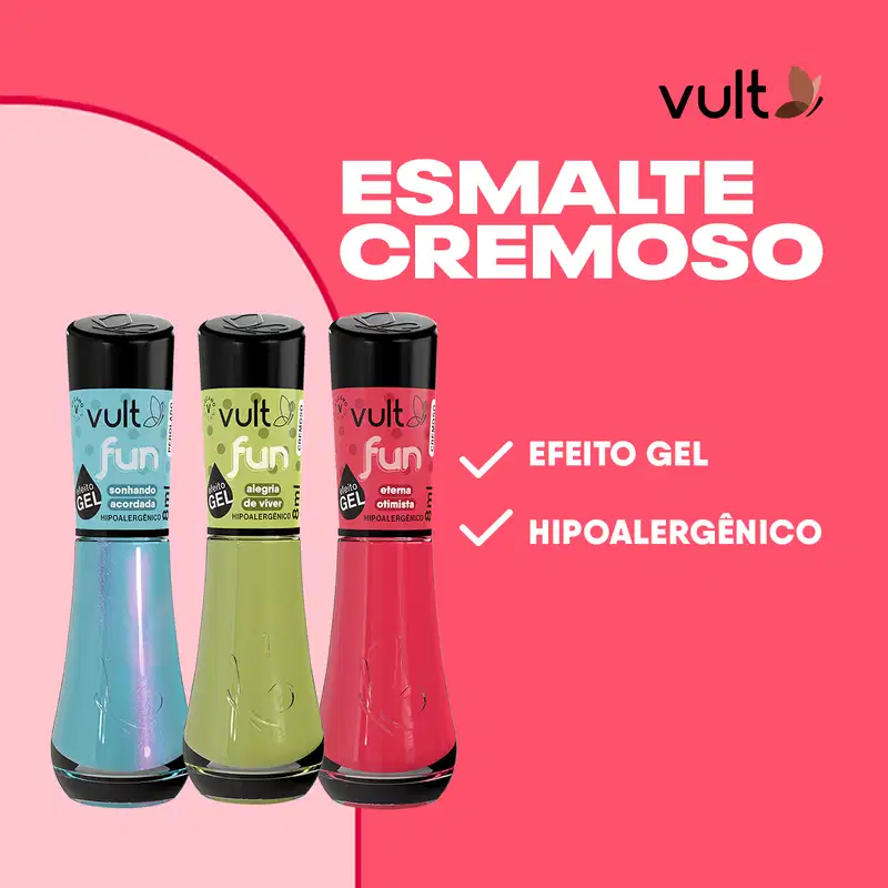 Esmalte Vult Fun 5 Free Rindo à Toa 8ml