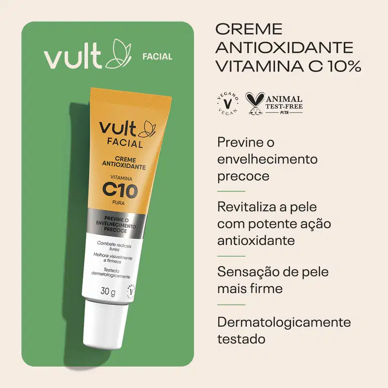 Creme Antioxidante Vitamina C 10% 30g