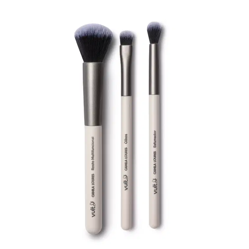 Kit de Pincéis Camila Loures (3 itens)