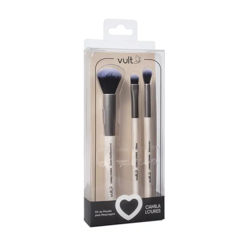 Kit de Pincéis Camila Loures (3 itens)