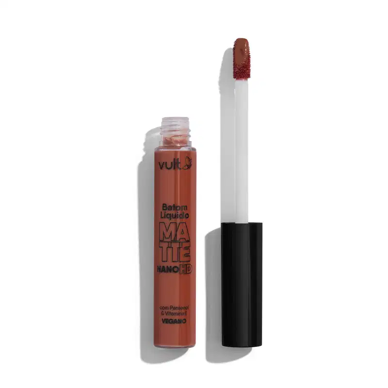 Batom Líquido Matte Caramelo Nano HD Vult  5ml