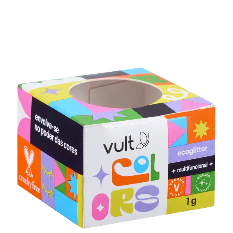 Vult Colors Prata Paetê - Ecoglitter Multifuncional 1g