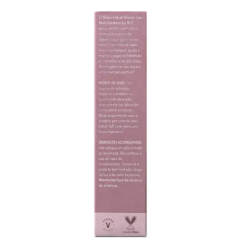 Nah Cardoso By BLZ Glossy Lips Fearless - Gloss Labial 10ml
